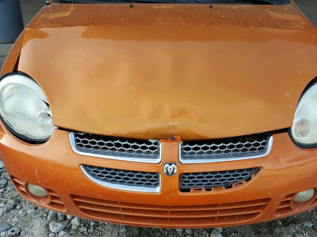 1B3ES56C85D178495 - 2005 DODGE NEON SXT ORANGE photo 9