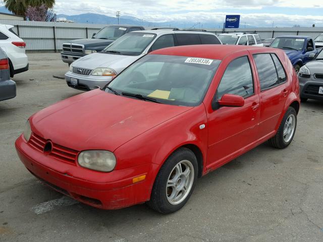 9BWFP61J434078980 - 2003 VOLKSWAGEN GOLF GL TD RED photo 2