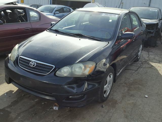 1NXBR32E15Z385976 - 2005 TOYOTA COROLLA CE BLACK photo 2