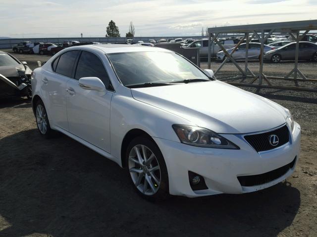 JTHCE5C20B5000741 - 2011 LEXUS IS 350 WHITE photo 1