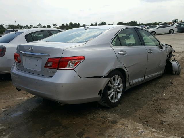 JTHBK1EG0A2389225 - 2010 LEXUS ES 350 SILVER photo 4