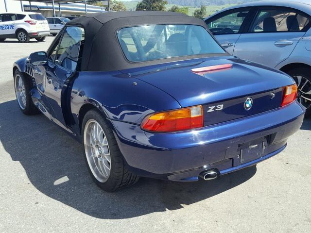 4USCH7320WLE07641 - 1998 BMW Z3 1.9 BLUE photo 3