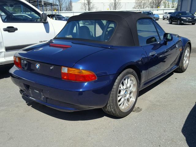 4USCH7320WLE07641 - 1998 BMW Z3 1.9 BLUE photo 4