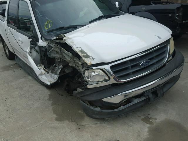 1FTRW07L11KB78138 - 2001 FORD F150 SUPER WHITE photo 9