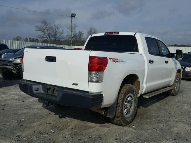 5TFDW5F11CX238397 - 2012 TOYOTA TUNDRA CRE WHITE photo 4