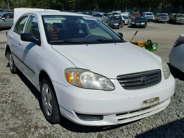 1NXBR32E53Z023257 - 2003 TOYOTA COROLLA CE WHITE photo 1