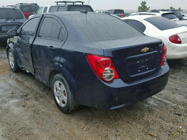 1G1JB5SHXF4138668 - 2015 CHEVROLET SONIC LS BLUE photo 3