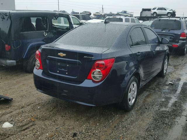 1G1JB5SHXF4138668 - 2015 CHEVROLET SONIC LS BLUE photo 4