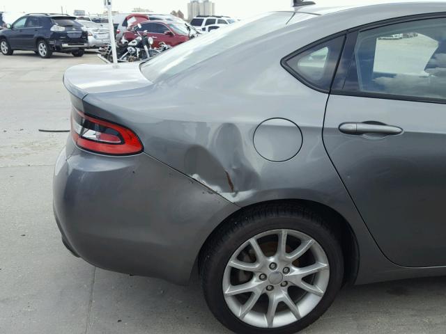 1C3CDFBA6DD330822 - 2013 DODGE DART SXT GRAY photo 9