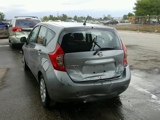 3N1CE2CP8EL390376 - 2014 NISSAN VERSA NOTE GRAY photo 3