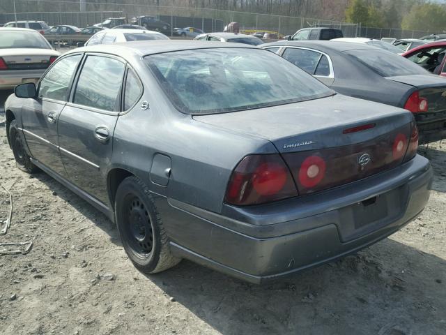 2G1WF52E849169427 - 2004 CHEVROLET IMPALA GRAY photo 3