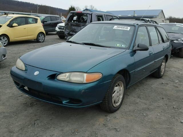 3MELM15P4VR603536 - 1997 MERCURY TRACER LS GREEN photo 2