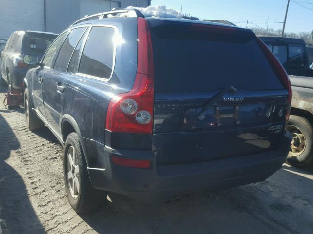 YV1CZ59H341072989 - 2004 VOLVO XC90 BLUE photo 3