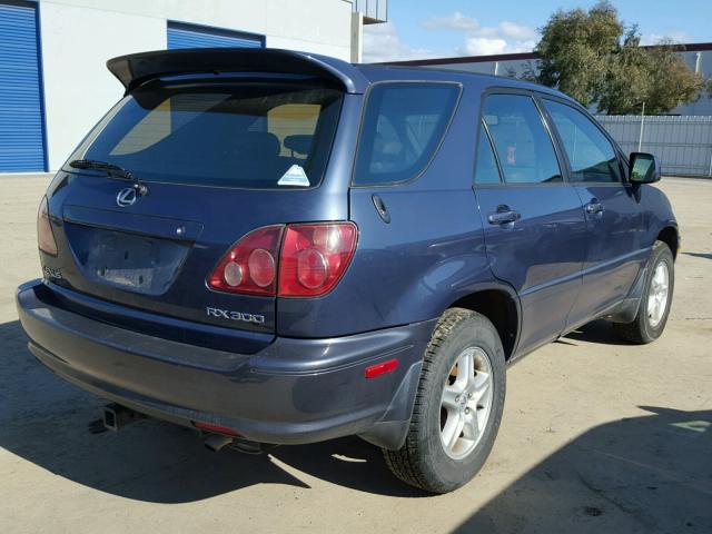 JT6HF10U8Y0157367 - 2000 LEXUS RX 300 BLUE photo 4