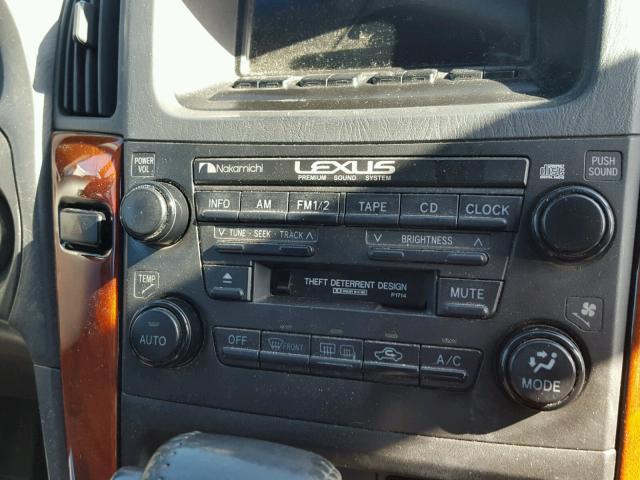 JT6HF10U8Y0157367 - 2000 LEXUS RX 300 BLUE photo 9