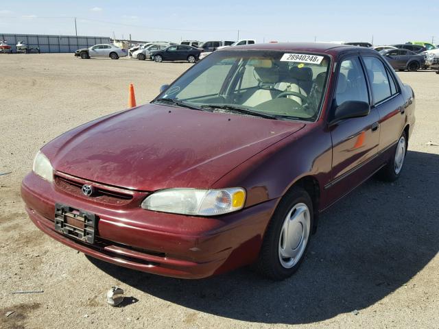 1NXBR12E0XZ218743 - 1999 TOYOTA COROLLA VE MAROON photo 2