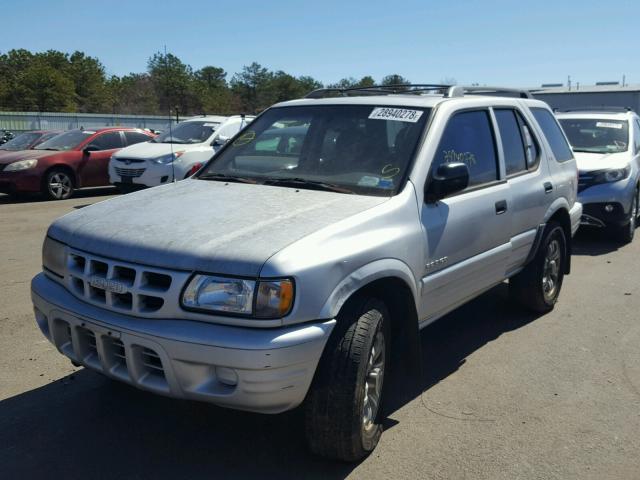 4S2DM58W414334123 - 2001 ISUZU RODEO S SILVER photo 2