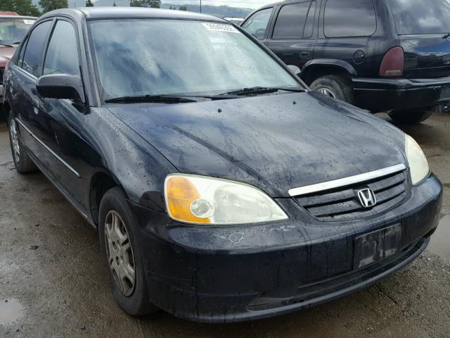 2HGES16592H601173 - 2002 HONDA CIVIC LX BLACK photo 1