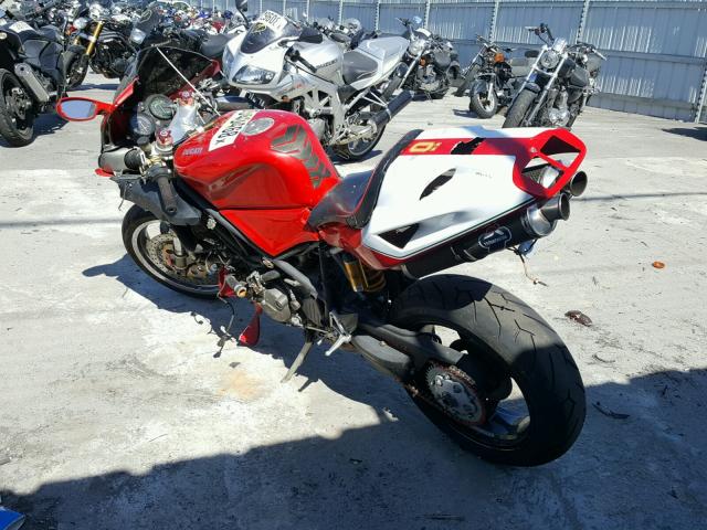 ZDM1SB3R8YB012471 - 2000 DUCATI 748 RED photo 3