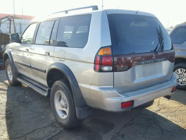 JA4LS21H61P010364 - 2001 MITSUBISHI MONTERO SP GRAY photo 3