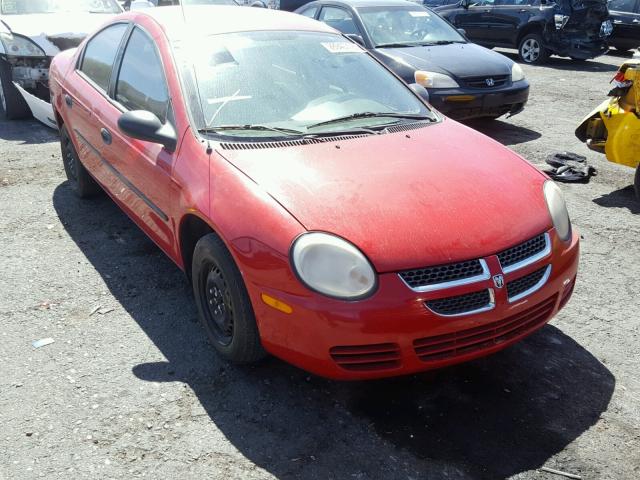 1B3ES26C34D528998 - 2004 DODGE NEON BASE RED photo 1