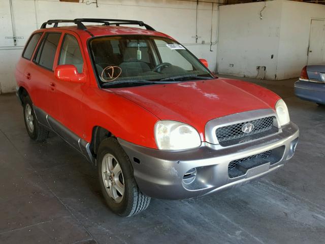 KM8SB12B04U635026 - 2004 HYUNDAI SANTA FE G RED photo 1