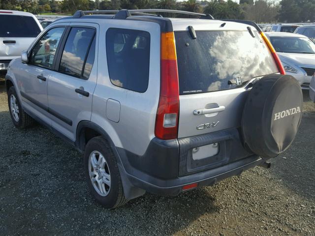 JHLRD788X4C060423 - 2004 HONDA CR-V EX SILVER photo 3