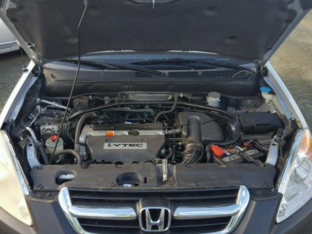 JHLRD788X4C060423 - 2004 HONDA CR-V EX SILVER photo 7