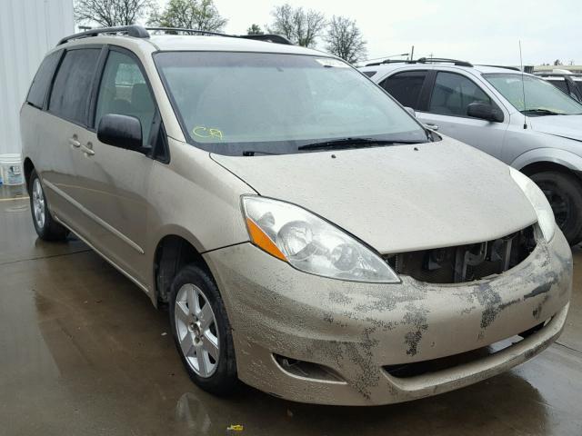 5TDZK23C48S170647 - 2008 TOYOTA SIENNA CE GOLD photo 1