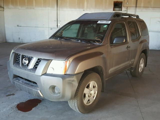 5N1AN08U25C648650 - 2005 NISSAN XTERRA OFF CHARCOAL photo 2