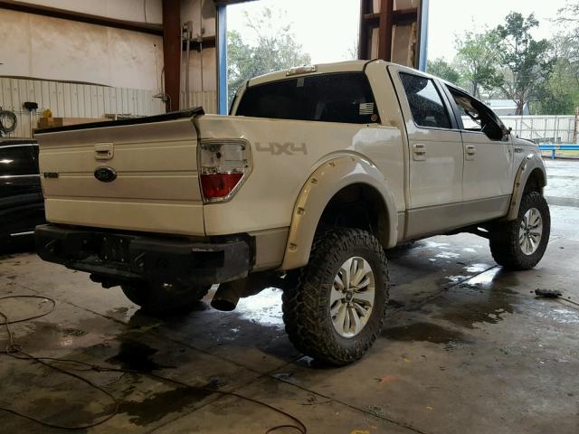 1FTPW14VX9FA61567 - 2009 FORD F150 SUPER WHITE photo 4