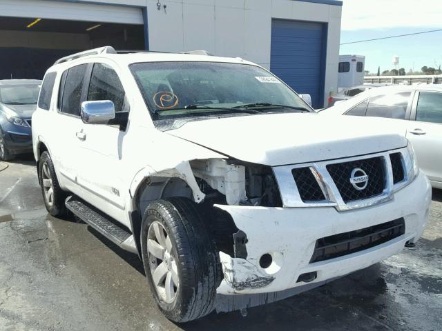 5N1BA08C38N632389 - 2008 NISSAN ARMADA SE WHITE photo 1