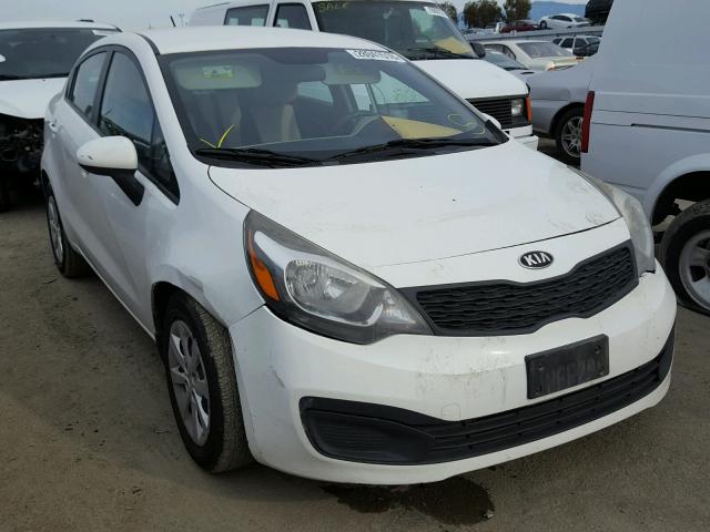 KNADM4A37D6177750 - 2013 KIA RIO LX Սպիտակ լուսանկար 1