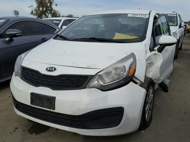KNADM4A37D6177750 - 2013 KIA RIO LX Սպիտակ լուսանկար 2