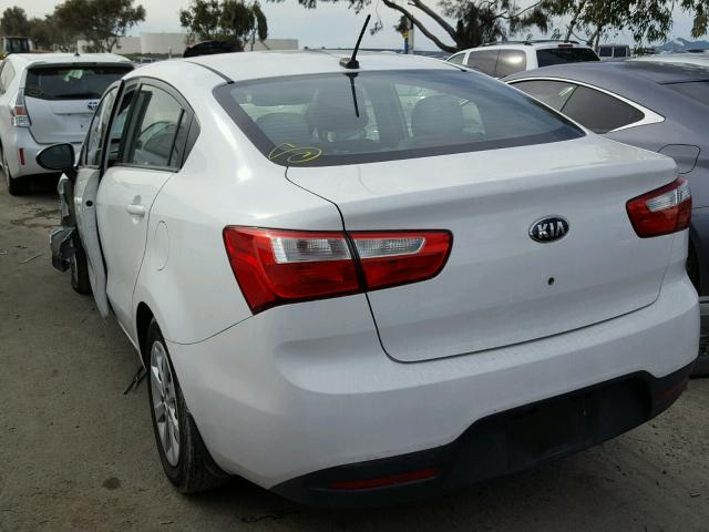 KNADM4A37D6177750 - 2013 KIA RIO LX Սպիտակ լուսանկար 3