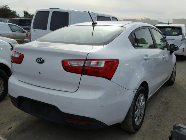 KNADM4A37D6177750 - 2013 KIA RIO LX Սպիտակ լուսանկար 4