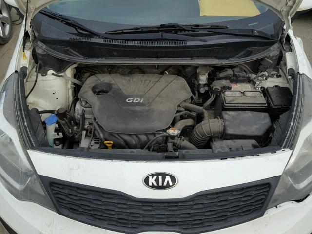 KNADM4A37D6177750 - 2013 KIA RIO LX Սպիտակ լուսանկար 7