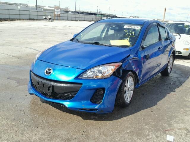 JM1BL1V87C1576963 - 2012 MAZDA 3 I BLUE photo 2