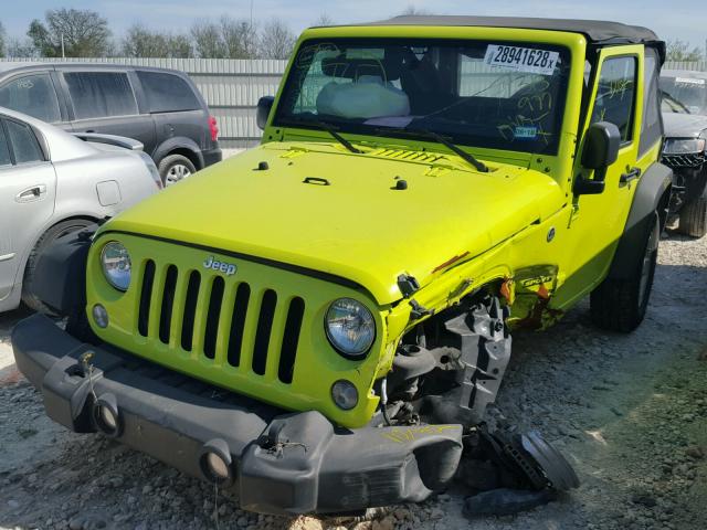 1C4AJWAG0GL313977 - 2016 JEEP WRANGLER S BLACK photo 2