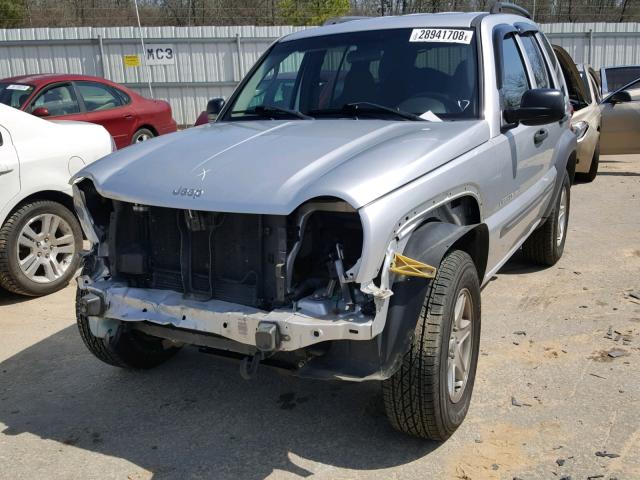 1J4GL48K53W640235 - 2003 JEEP LIBERTY SP SILVER photo 2