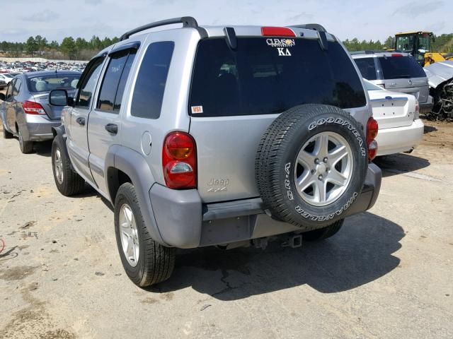 1J4GL48K53W640235 - 2003 JEEP LIBERTY SP SILVER photo 3