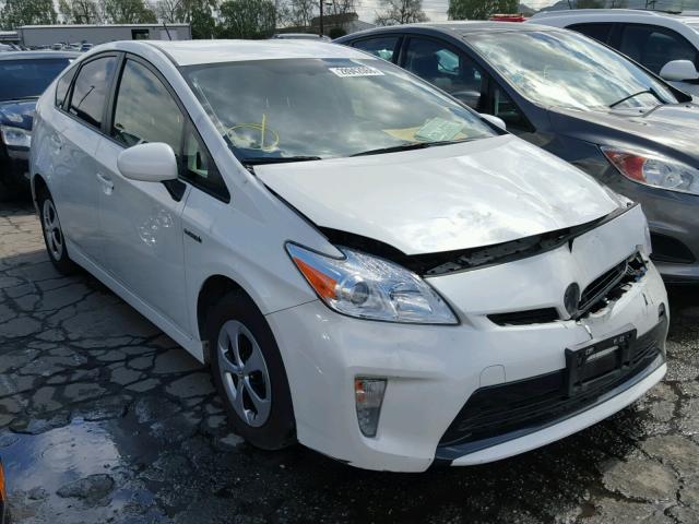 JTDKN3DU8F0483500 - 2015 TOYOTA PRIUS WHITE photo 1