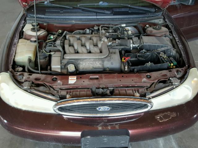 1FAFP66L5YK102829 - 2000 FORD CONTOUR SE BURGUNDY photo 7