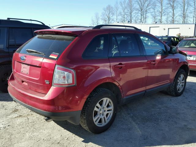 2FMDK48C68BA15979 - 2008 FORD EDGE SEL RED photo 4