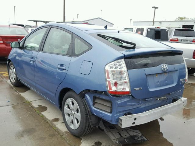 JTDKB20U097822447 - 2009 TOYOTA PRIUS BLUE photo 3