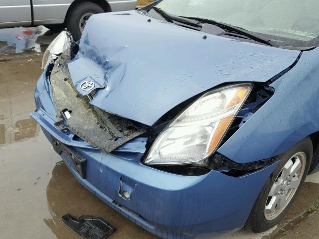 JTDKB20U097822447 - 2009 TOYOTA PRIUS BLUE photo 9