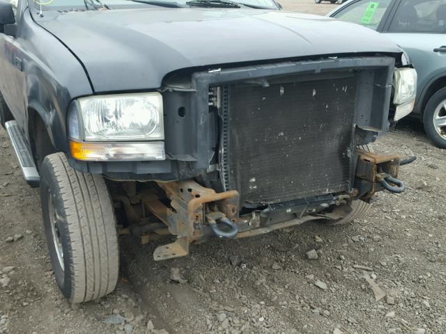 1FTNX21L04EA08128 - 2004 FORD F250 SUPER BLACK photo 9