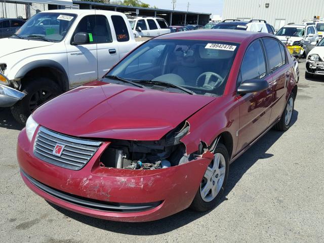 1G8AJ55F47Z132724 - 2007 SATURN ION LEVEL BURGUNDY photo 2