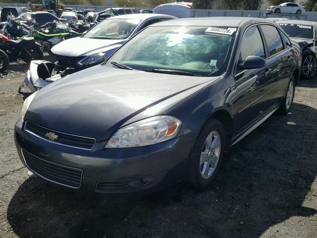 2G1WB5EK4A1248424 - 2010 CHEVROLET IMPALA LT CHARCOAL photo 2