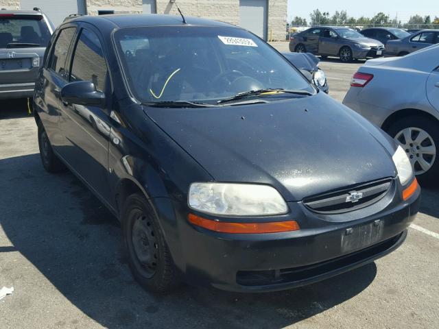 KL1TD66678B112351 - 2008 CHEVROLET AVEO BASE Czarny zdjęcie 1